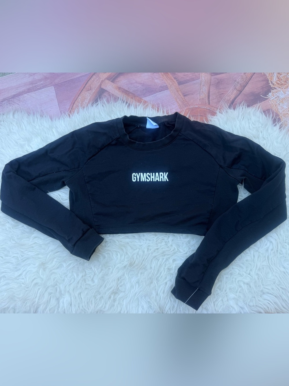 Gymshark Training Cropped Sweater Long Sleeve Size XS